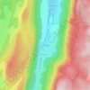 Mappa topografica Les Chaberts, altitudine, rilievo