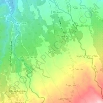 Mappa topografica Culoy, altitudine, rilievo