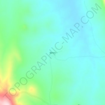 Mappa topografica Bento, altitudine, rilievo