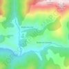 Mappa topografica Bony de Serena, altitudine, rilievo
