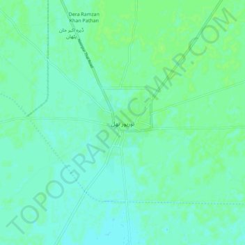 Mappa topografica Noorpur Thal, altitudine, rilievo