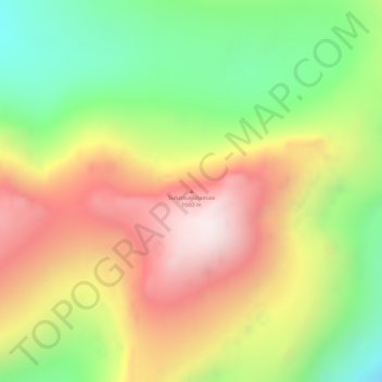 Mappa topografica Sulussugutaasaa, altitudine, rilievo