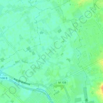 Mappa topografica La Balle, altitudine, rilievo