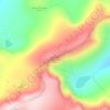 Mappa topografica Stob Poite Coire Ardair, altitudine, rilievo