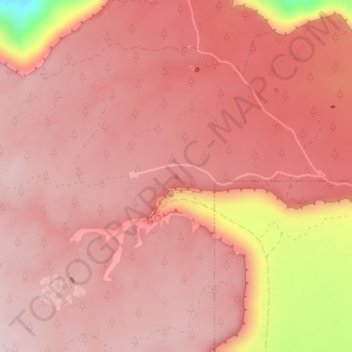Mappa topografica Gooseberry Mesa, altitudine, rilievo