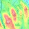 Mappa topografica Thomas Mountain, altitudine, rilievo