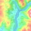 Mappa topografica A Estación, altitudine, rilievo