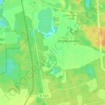 Mappa topografica Mönningfeld, altitudine, rilievo