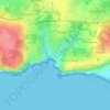 Mappa topografica Postolonnec, altitudine, rilievo