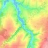 Mappa topografica Penzé, altitudine, rilievo
