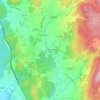 Mappa topografica Senhora da Ribeira, altitudine, rilievo