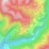 Mappa topografica Hauteville, altitudine, rilievo