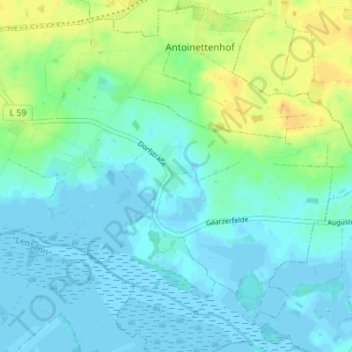 Mappa topografica Quals, altitudine, rilievo
