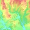 Mappa topografica Les Merys, altitudine, rilievo