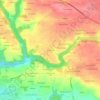 Mappa topografica Kervez Pell, altitudine, rilievo