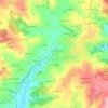 Mappa topografica Pont du Chier-Est, altitudine, rilievo