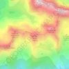 Mappa topografica Pic de Barbe, altitudine, rilievo