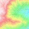 Mappa topografica Vereda La Chorrera, altitudine, rilievo