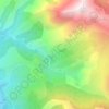 Mappa topografica Olcani, altitudine, rilievo