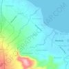 Mappa topografica Hindi, altitudine, rilievo