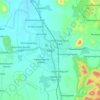 Mappa topografica Kadiri, altitudine, rilievo