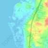 Mappa topografica West Falmouth, altitudine, rilievo