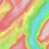 Mappa topografica Valfin, altitudine, rilievo