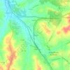 Mappa topografica Lagarteira, altitudine, rilievo