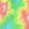 Mappa topografica Col du Chérel, altitudine, rilievo
