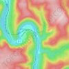 Mappa topografica Madagascar, altitudine, rilievo