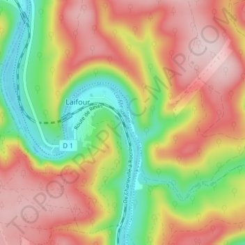 Mappa topografica Madagascar, altitudine, rilievo
