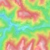 Mappa topografica Lou Plantario, altitudine, rilievo