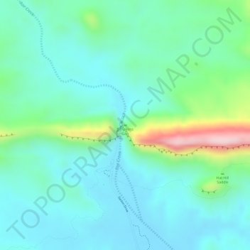 Mappa topografica Simpsons Gap, altitudine, rilievo