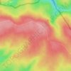 Mappa topografica Le Bel Aune, altitudine, rilievo