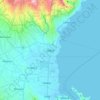 Mappa topografica Digos, altitudine, rilievo