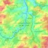 Mappa topografica Schwarzenbach an der Saale, altitudine, rilievo