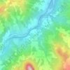 Mappa topografica Oreglia di sotto, altitudine, rilievo
