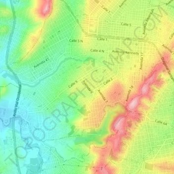 Mappa topografica Niña Ceci, altitudine, rilievo