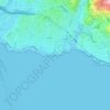 Mappa topografica Boccadasse, altitudine, rilievo