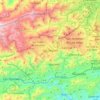 Mappa topografica Los Teques, altitudine, rilievo