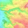 Mappa topografica Otticha, altitudine, rilievo