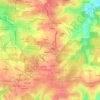 Mappa topografica Langevin, altitudine, rilievo