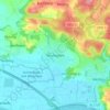 Mappa topografica Neuhausen, altitudine, rilievo