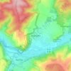 Mappa topografica Oberzella, altitudine, rilievo