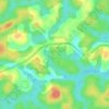 Mappa topografica Akak, altitudine, rilievo