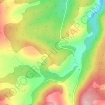 Mappa topografica Mas de Grau, altitudine, rilievo