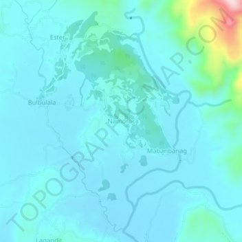Mappa topografica Namoroc, altitudine, rilievo