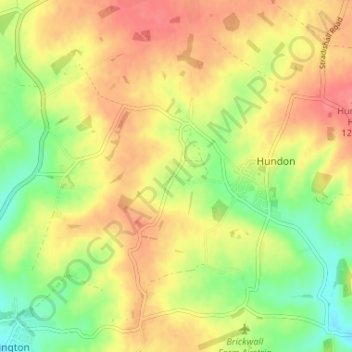 Mappa topografica Chimney Street, altitudine, rilievo