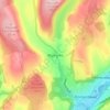 Mappa topografica Rhyd-y-fro, altitudine, rilievo