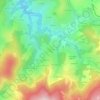 Mappa topografica La Croix du Sud, altitudine, rilievo